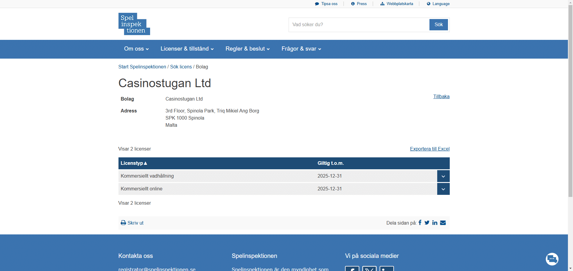 Casinostugan Ltd